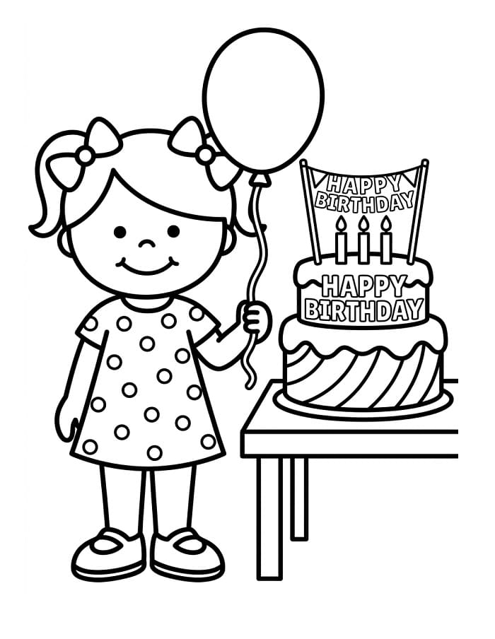 Schöner Geburtstag ausmalbilder