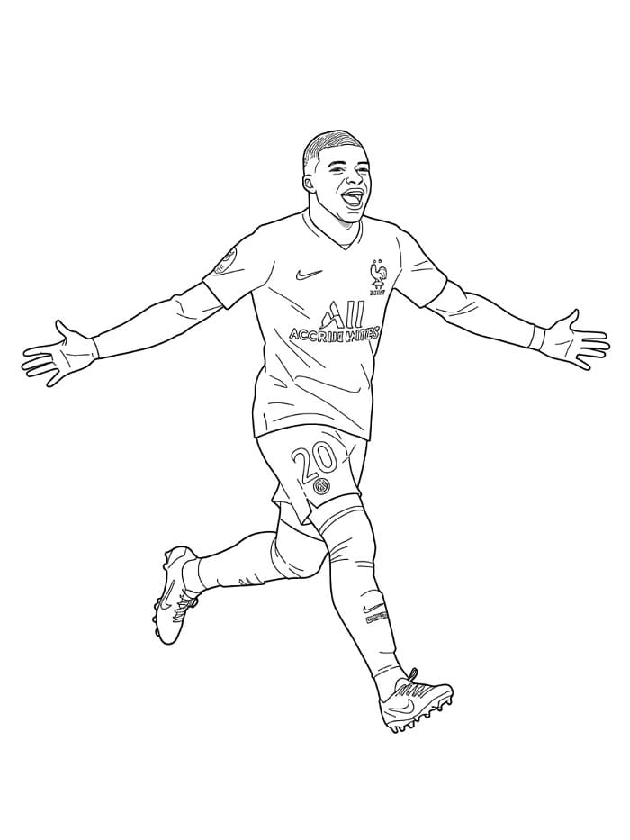 Schöner Kylian Mbappé ausmalbilder