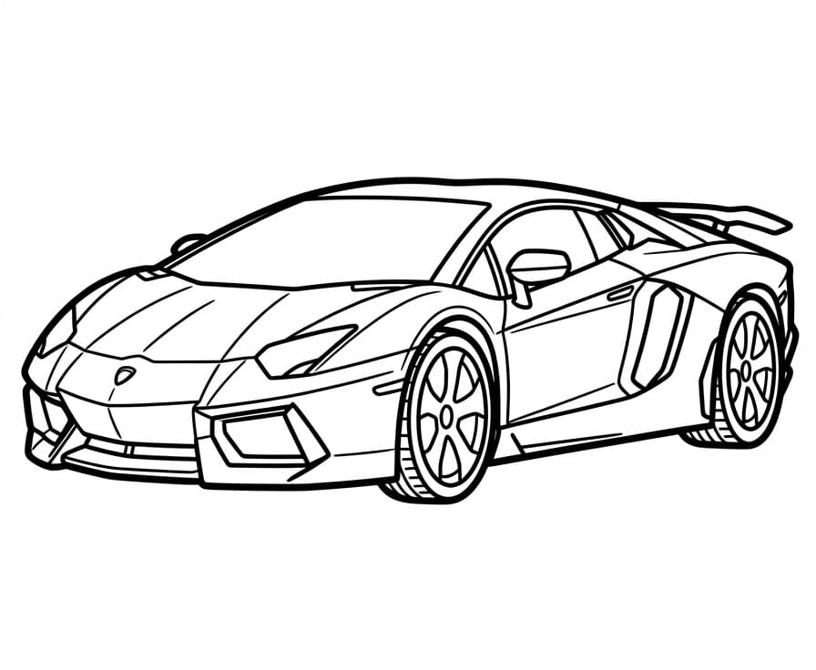 Schöner Lamborghini ausmalbilder