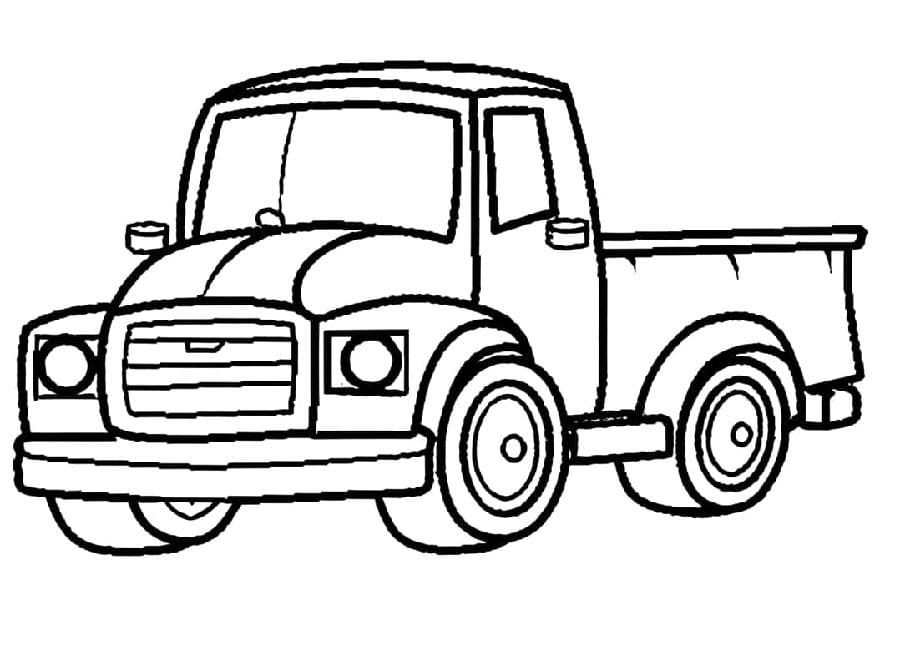 Schöner Lastwagen ausmalbilder