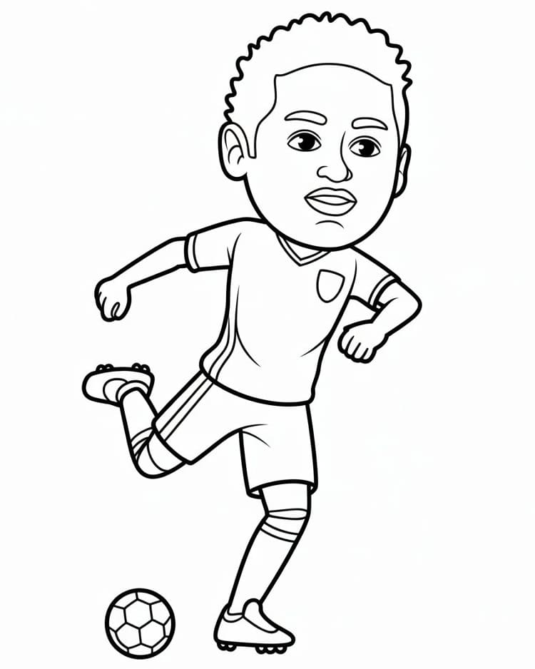 Schöner Neymar ausmalbilder