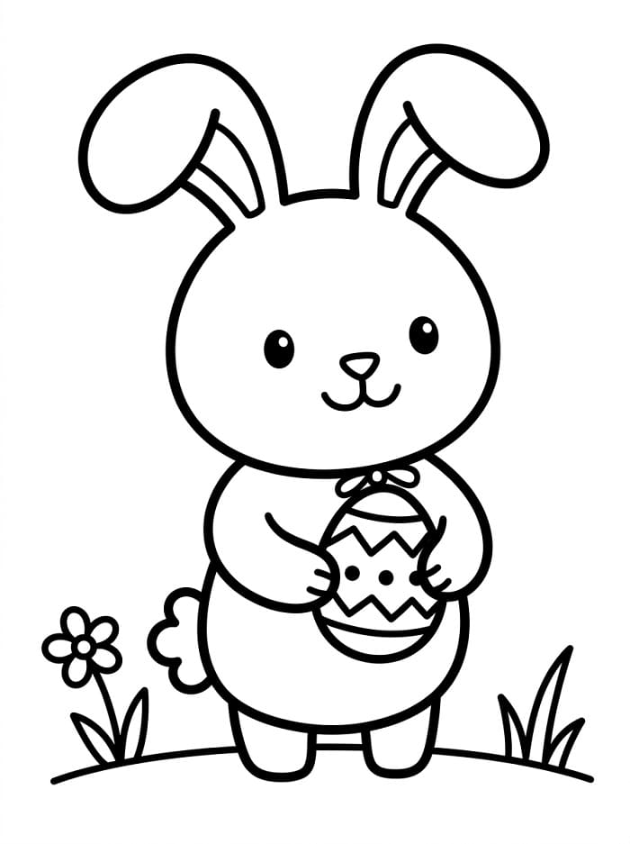 Schöner Osterhase ausmalbilder