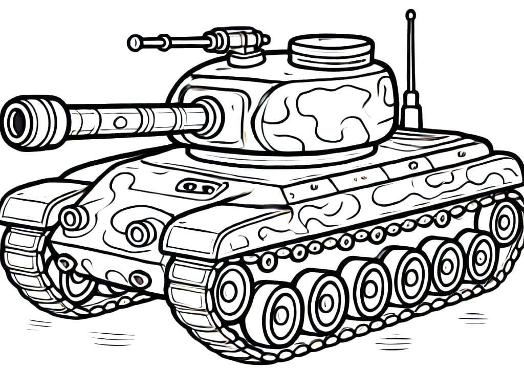 Schöner Panzer ausmalbilder