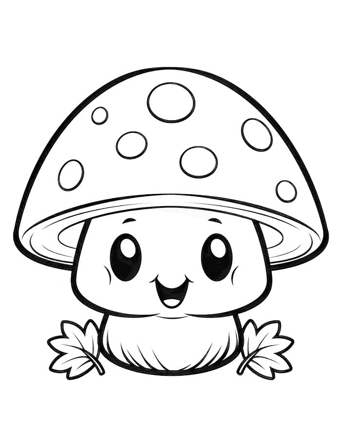 Schöner Pilz ausmalbilder