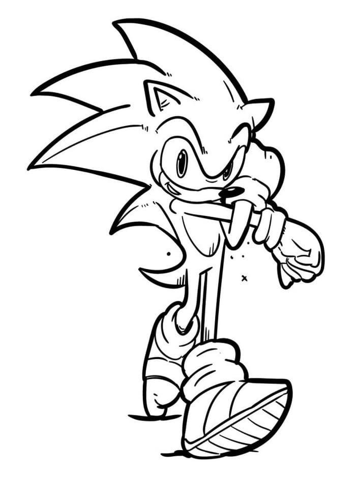 Schöner Sonic ausmalbilder