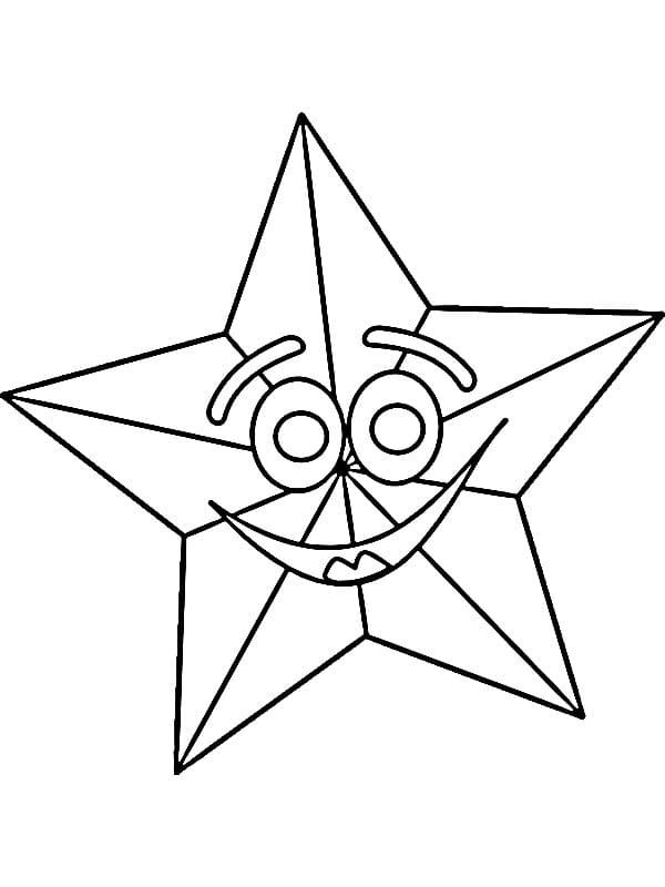 Schöner Stern ausmalbilder
