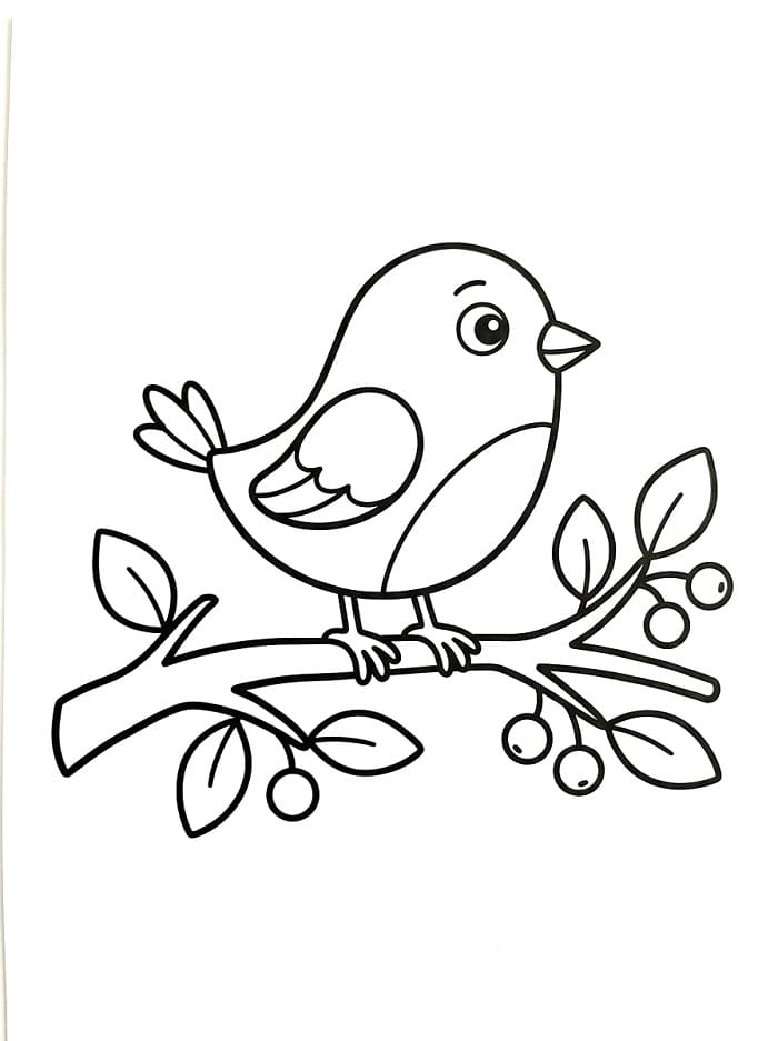 Schöner Vogel ausmalbilder