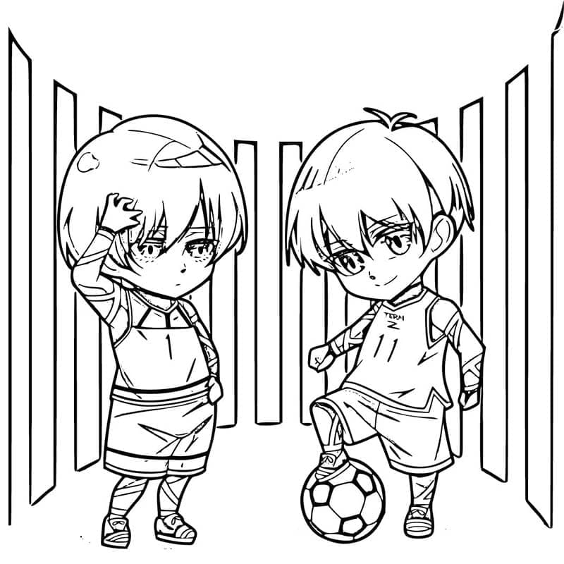 Blue Lock ausmalbilder