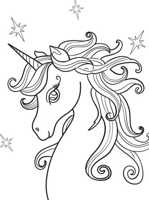 Schönes Einhorn ausmalbilder