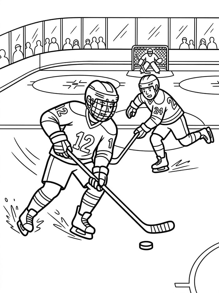 Schönes Eishockey ausmalbilder