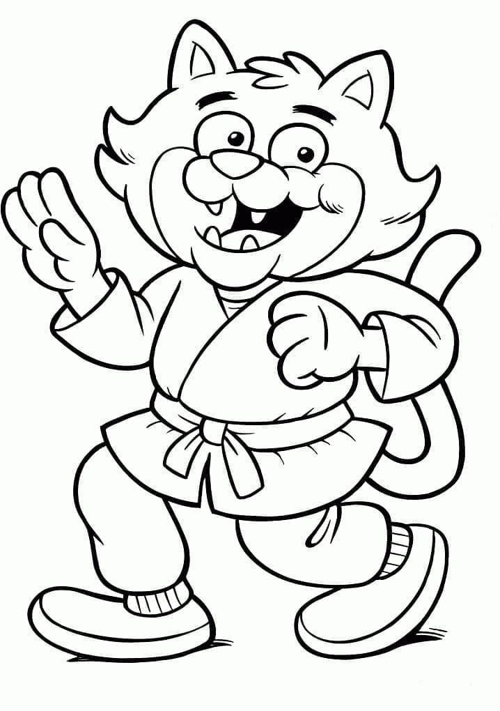 Schönes Karate ausmalbilder