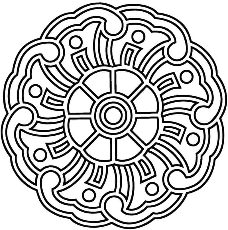Schönes Mandala ausmalbilder
