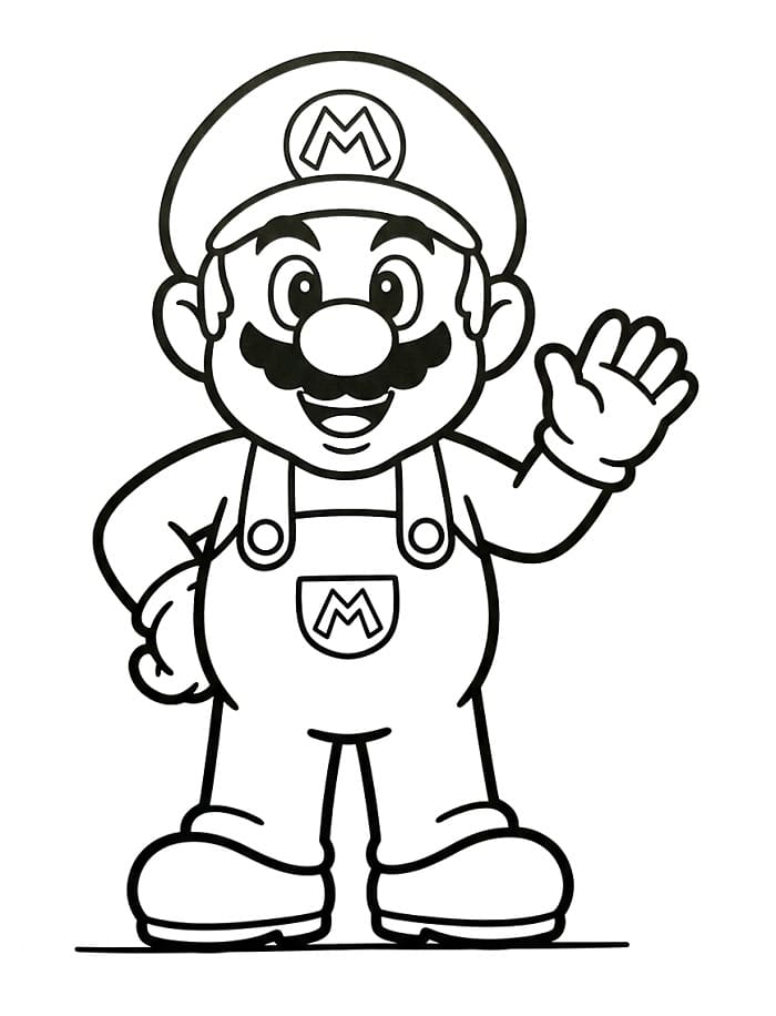 Schönes Mario ausmalbilder