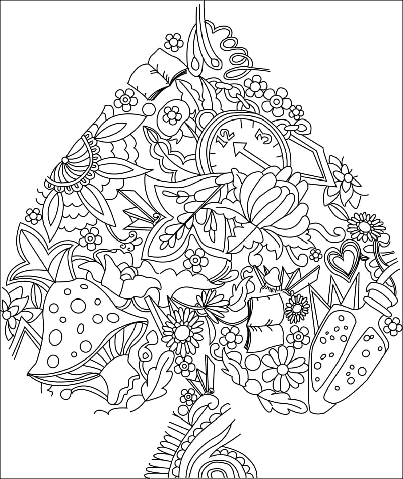 Schönes Zentangle ausmalbilder