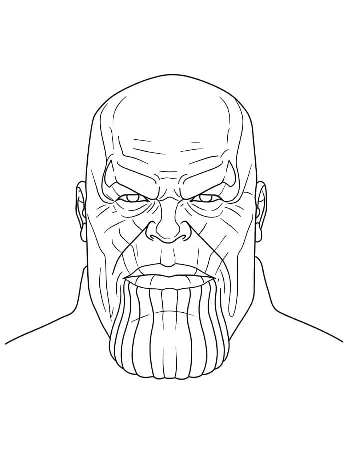 Schurkischer Thanos ausmalbilder