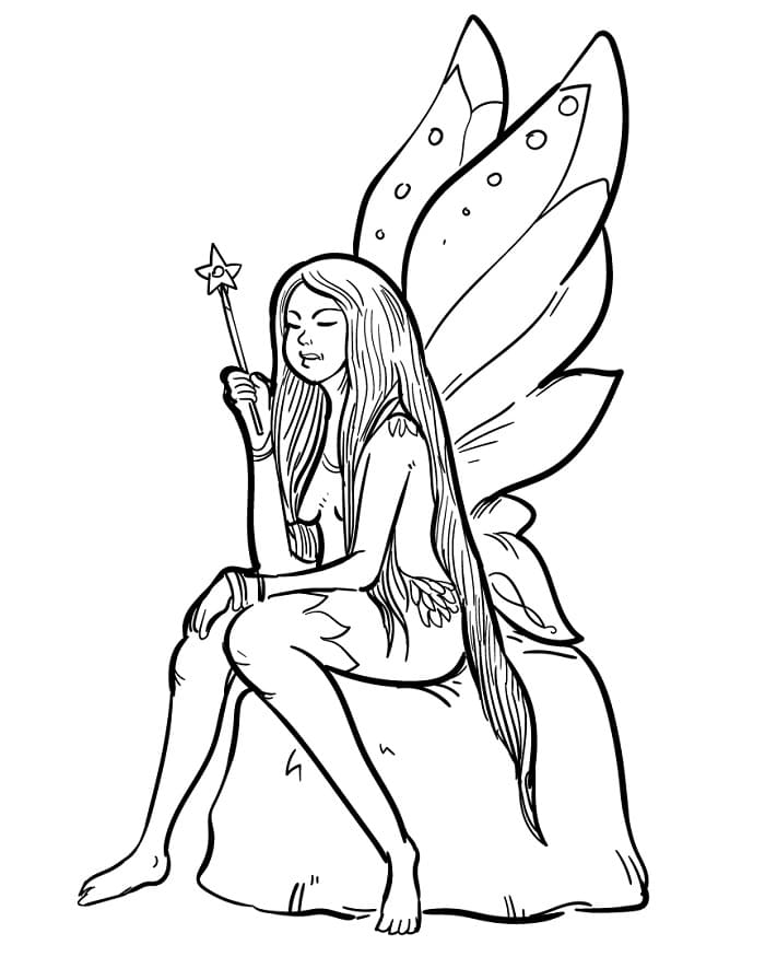 Sehr Süße Fee ausmalbilder