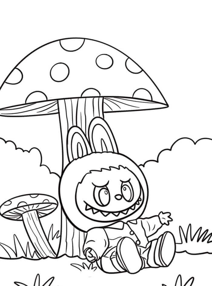 Sehr Süße Labubu ausmalbilder