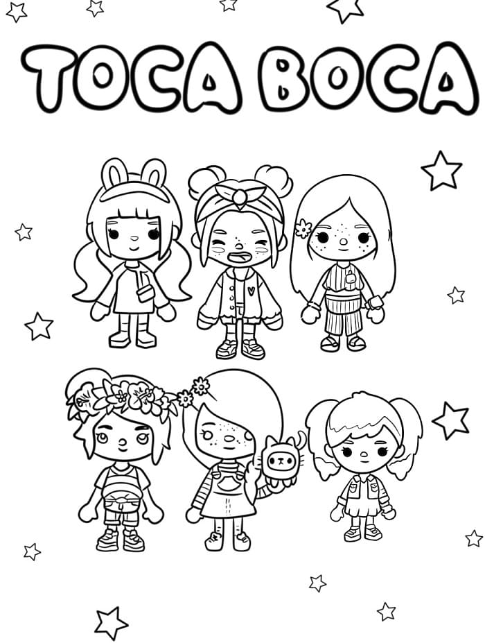 Sehr Süßes Toca Boca ausmalbilder