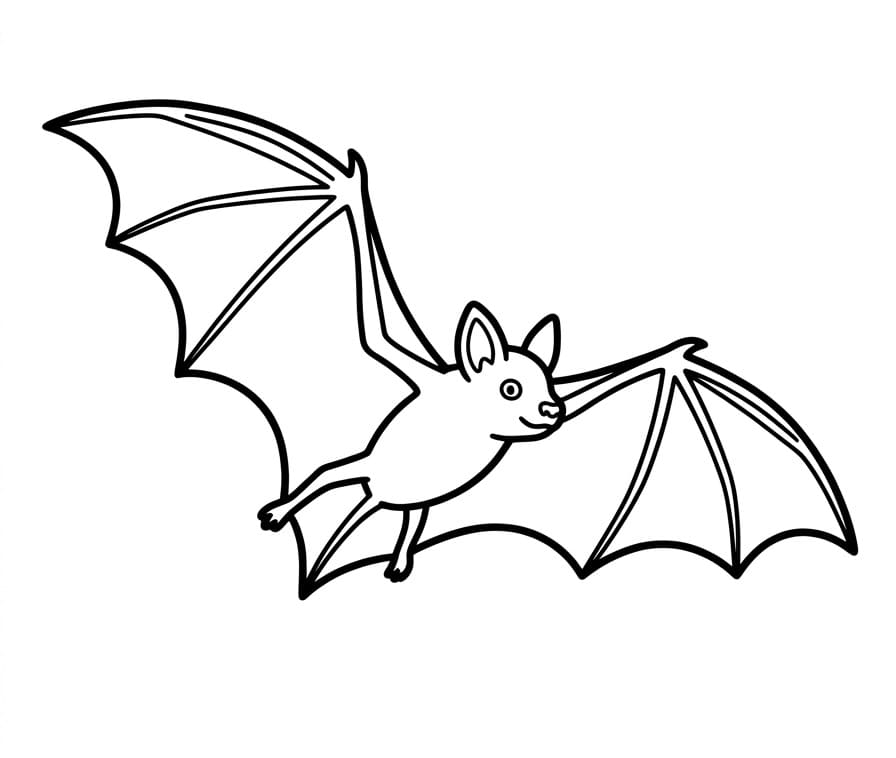 Sehr süße Fledermaus ausmalbilder