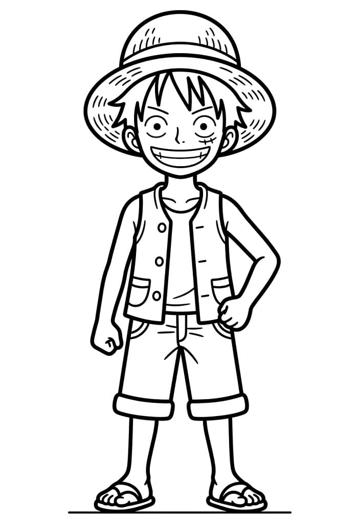 Sehr süßer Luffy ausmalbilder