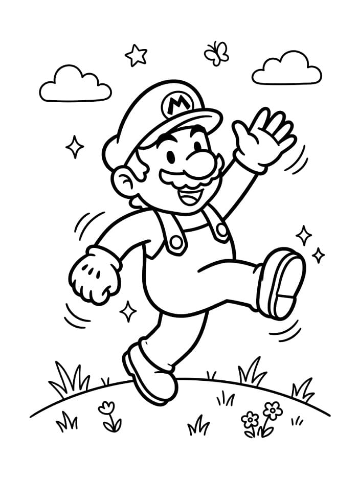 Sehr süßes Mario ausmalbilder