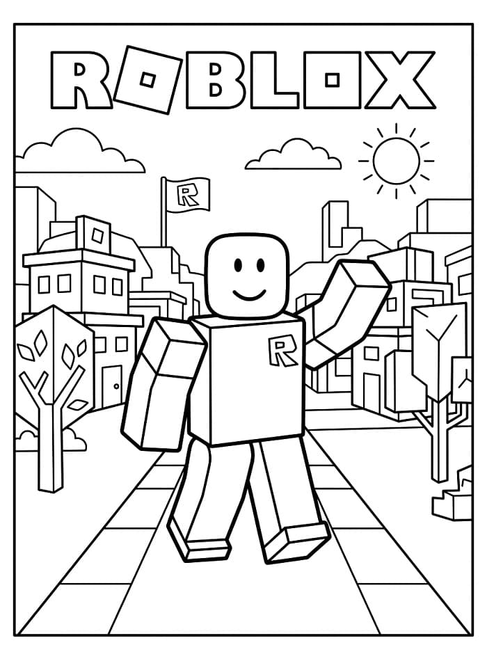 Sehr süßes Roblox ausmalbilder