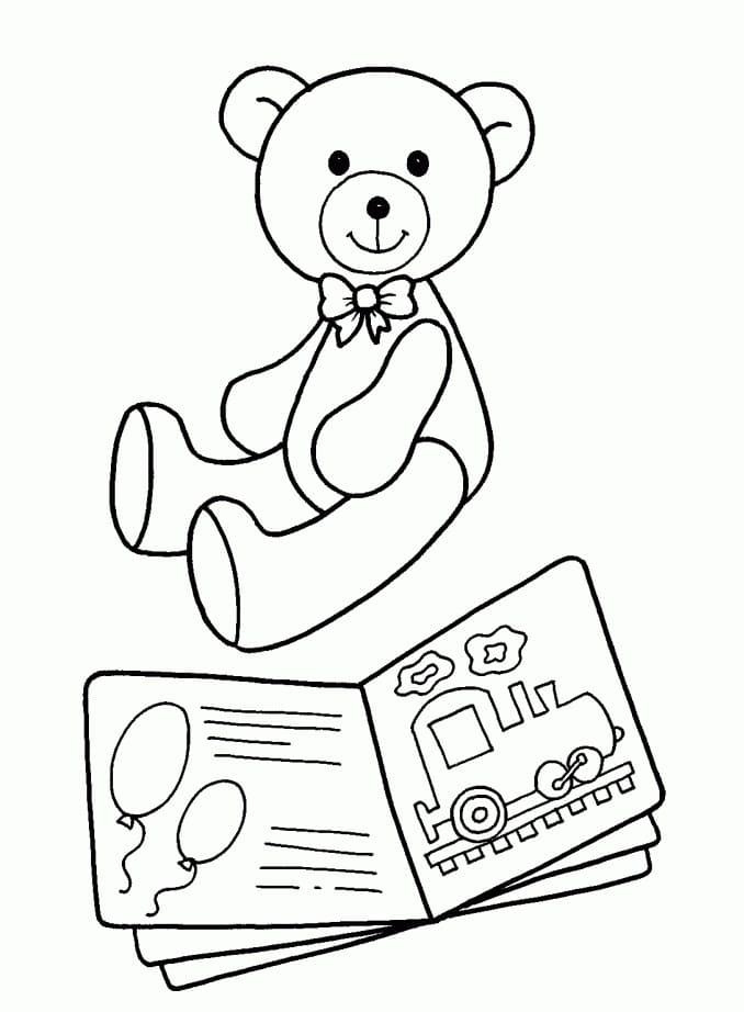 Simple Spielzeug ausmalbilder