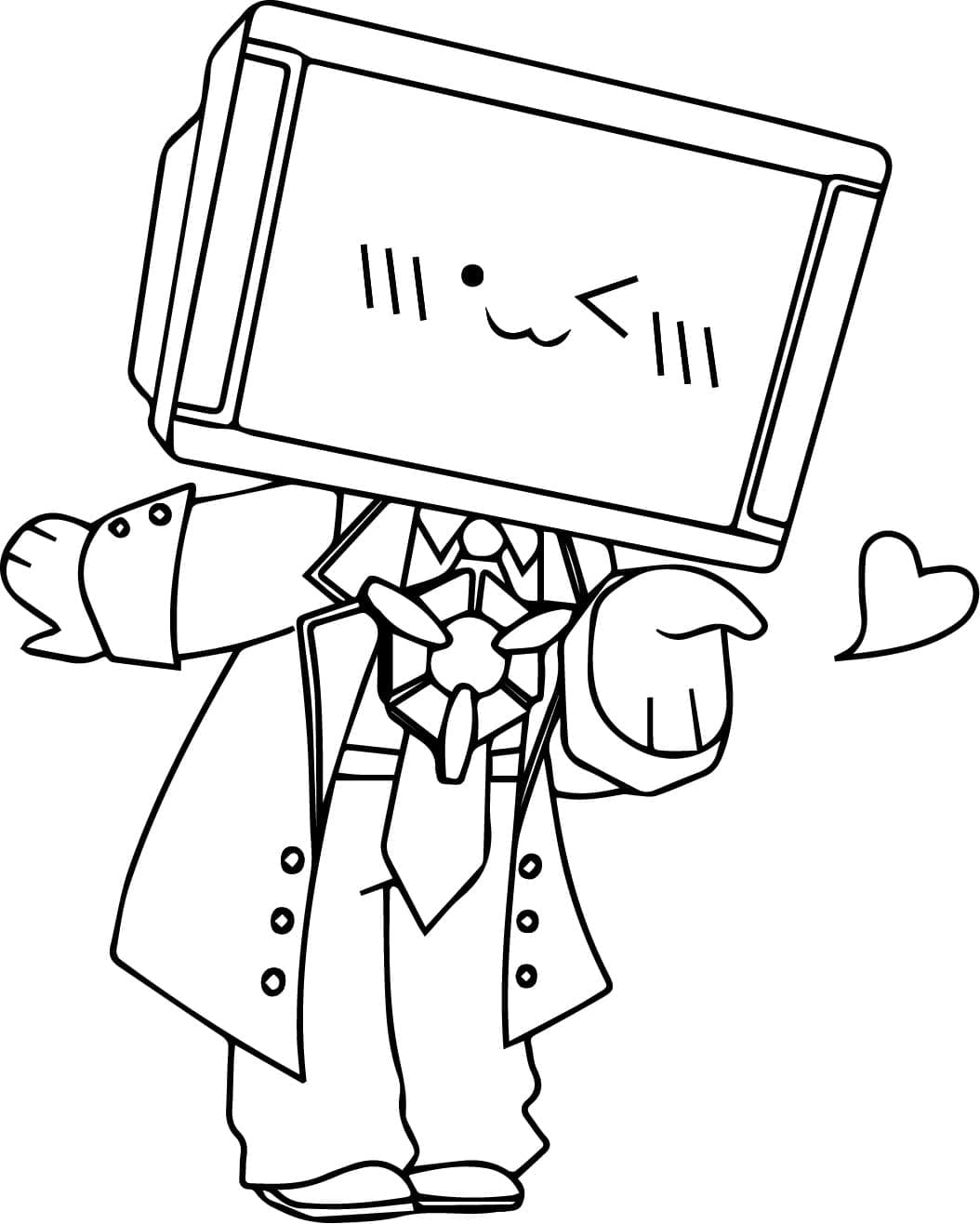 Skibidi Toilet Druckbares Bild ausmalbilder