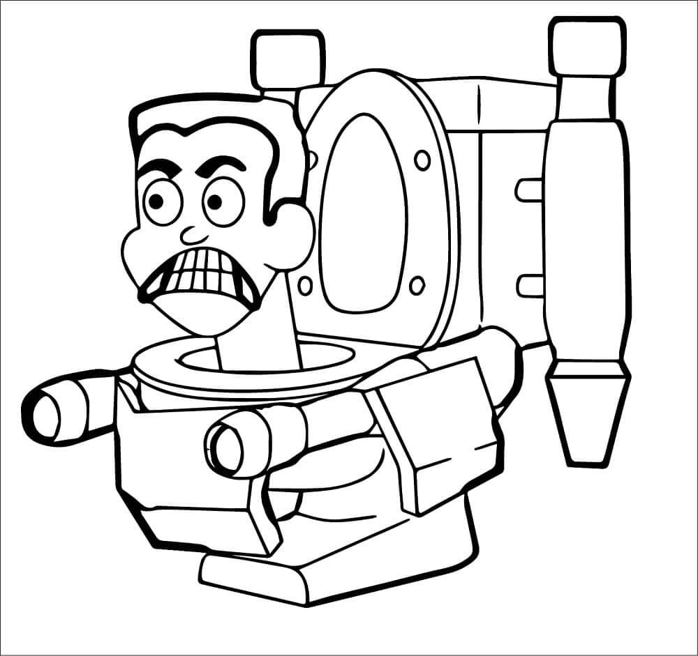 Skibidi Toilet Für 5-Jährige Kinder ausmalbilder
