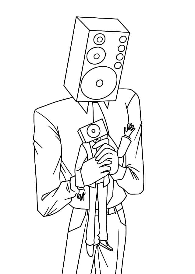 Skibidi Toilet Gratis ausmalbilder