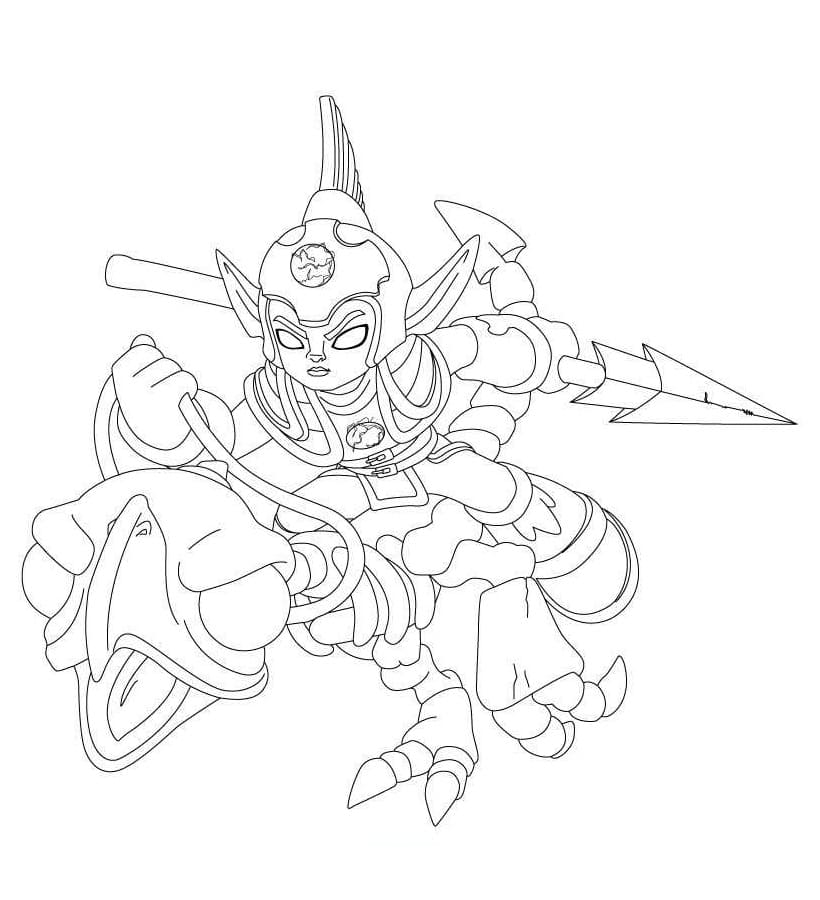 Skylanders Frightrider ausmalbilder