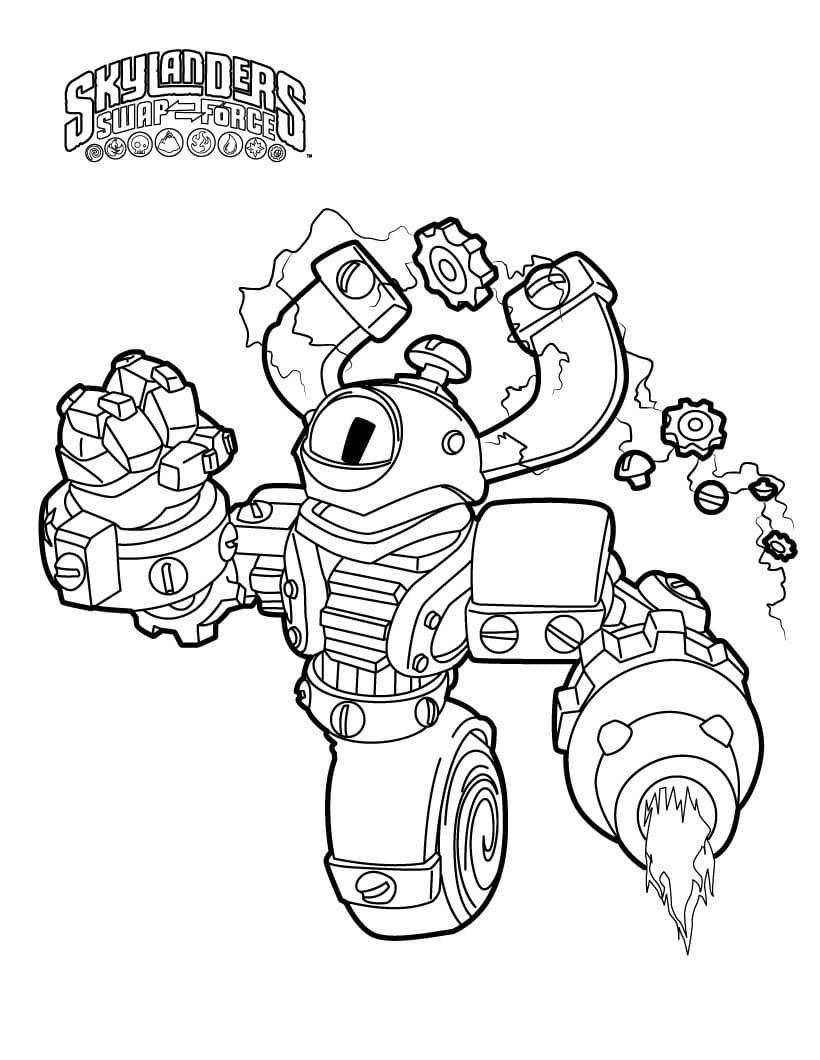 Skylanders Magna Charge ausmalbilder
