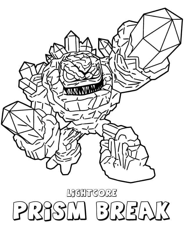 Skylanders Prism Break ausmalbilder