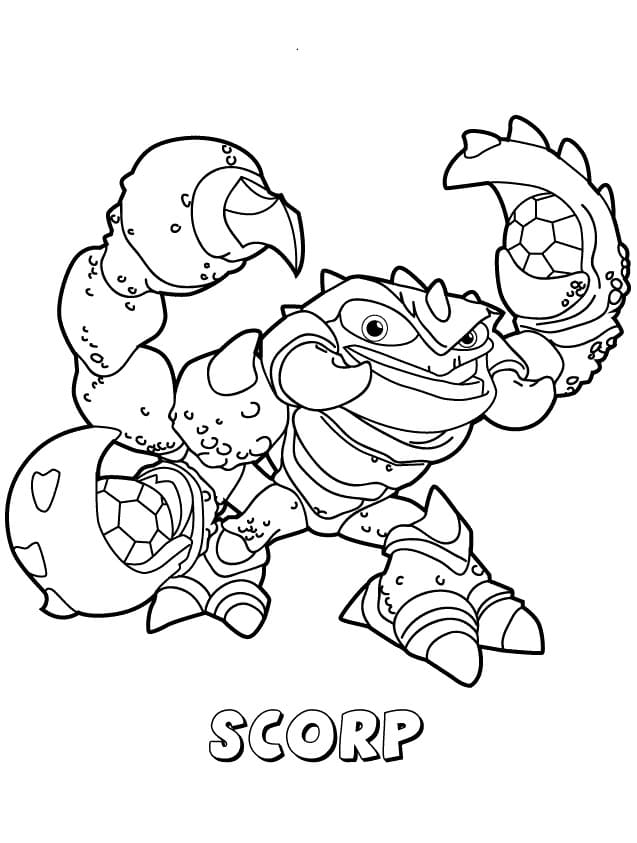 Skylanders Scorp ausmalbilder
