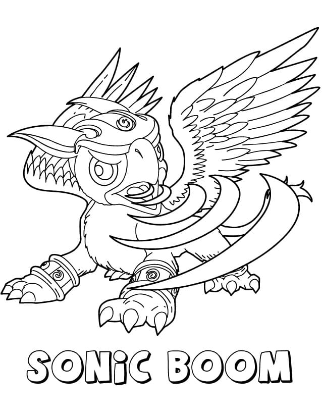 Skylanders Sonic Boom ausmalbilder