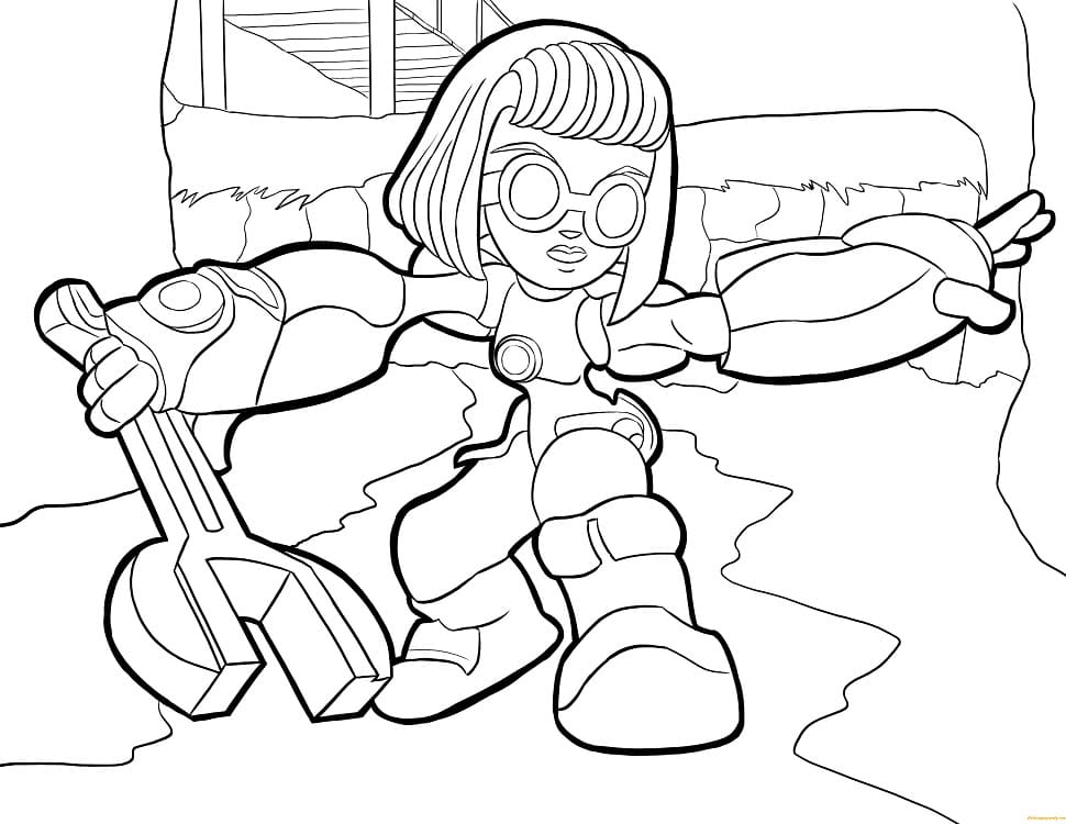 Skylanders Sprocket ausmalbilder