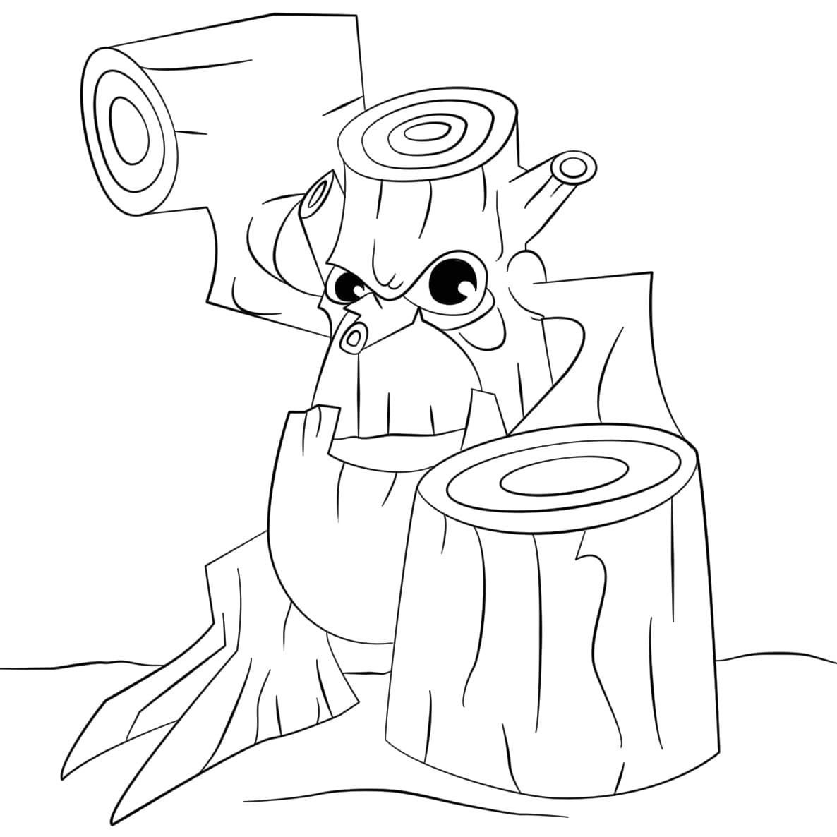 Skylanders Stump Smash ausmalbilder