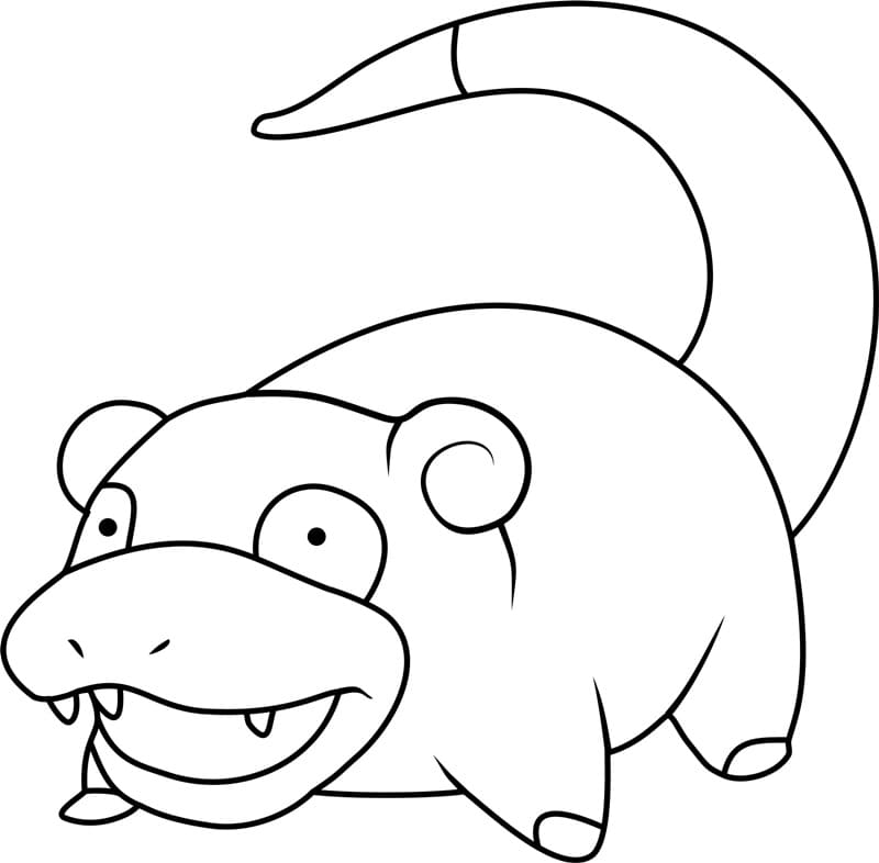 Slowpoke Pokemon ausmalbilder