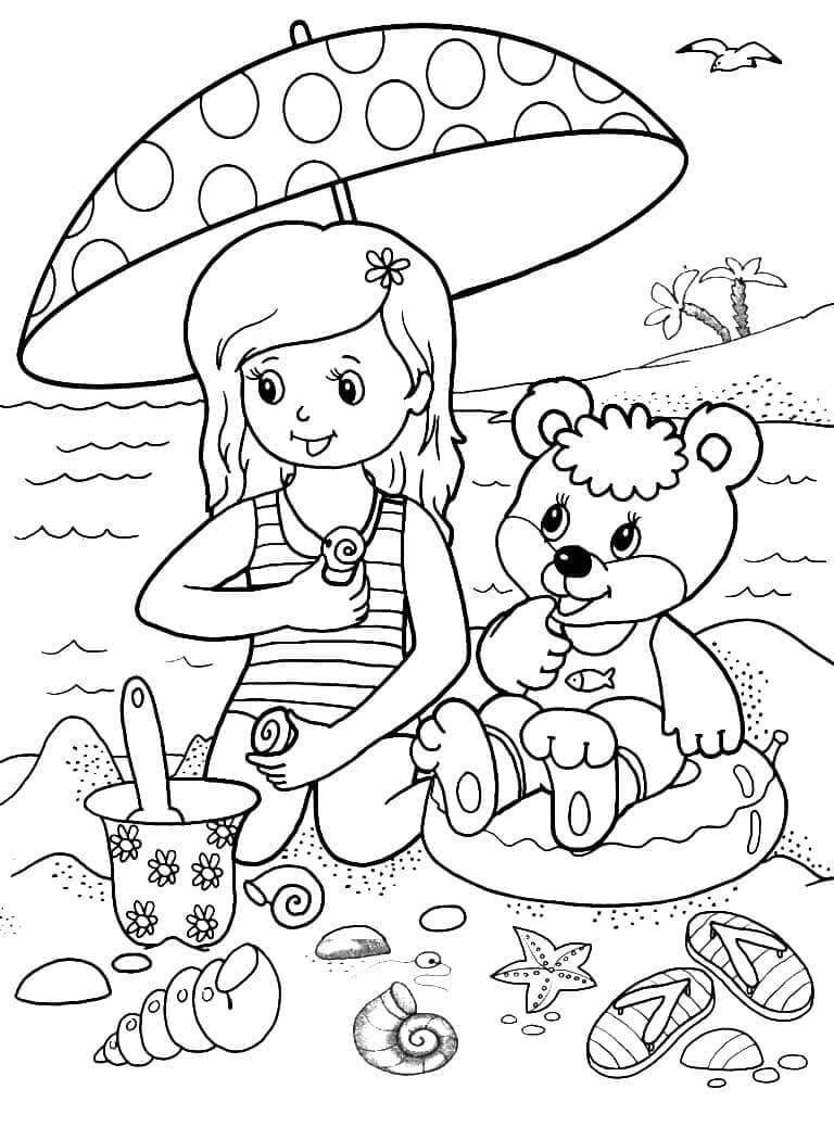 Sommer für 3-jährige Kinder ausmalbilder