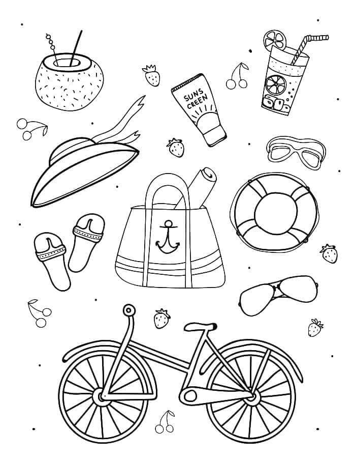 Sommer für 4-jährige Kinder ausmalbilder