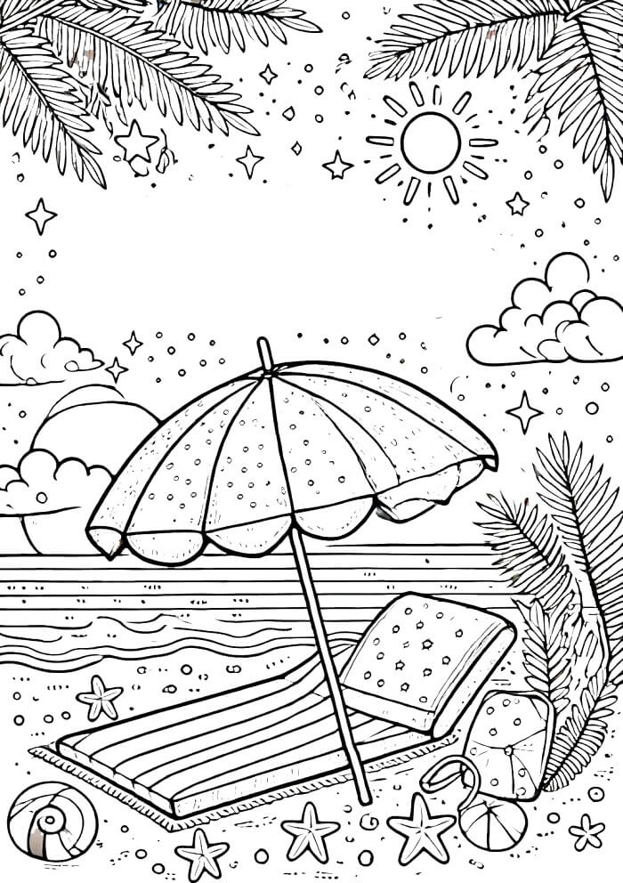 Sommer kostenlos ausmalbilder