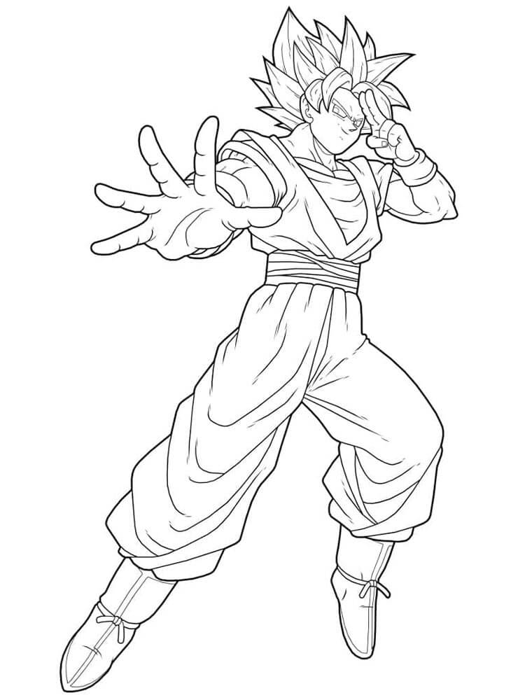 Son-Goku-Bild zum Drucken ausmalbilder