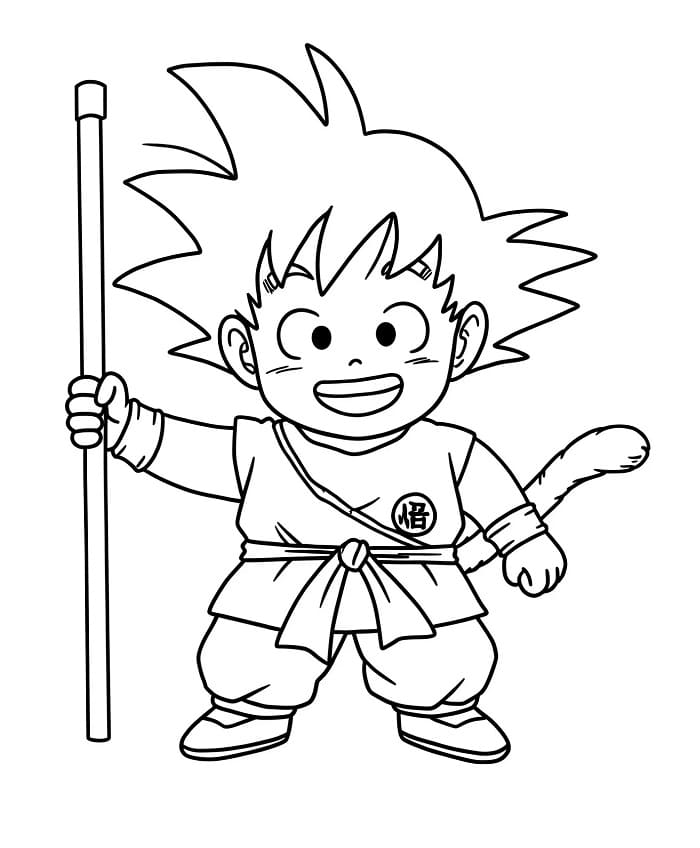 Son Goku aus Dragon Ball ausmalbilder