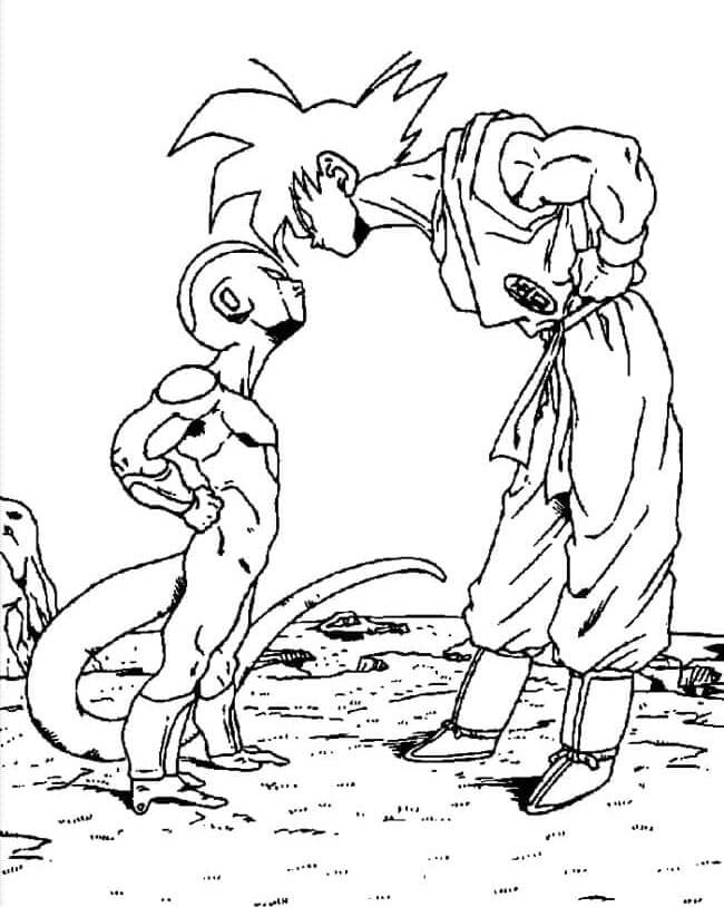 Son Goku für 1-jährige Kinder ausmalbilder