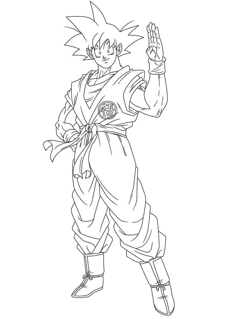Son Goku für Kinder ausmalbilder
