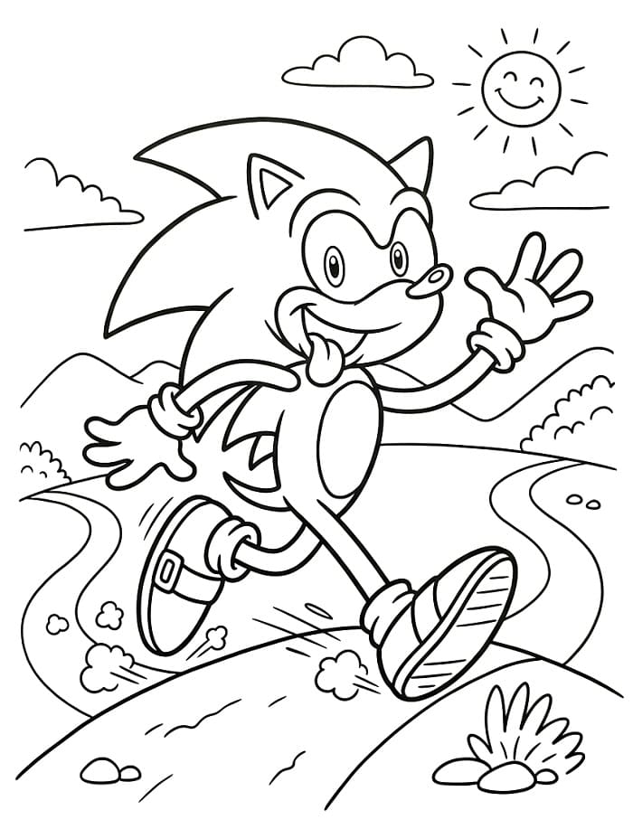 Sonic Charakter ausmalbilder