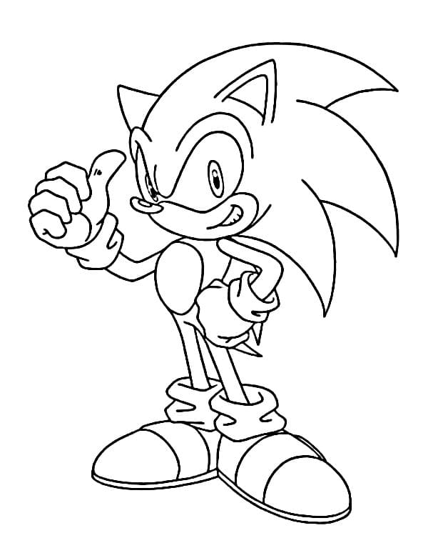 Sonic Druckbar Kostenlos ausmalbilder