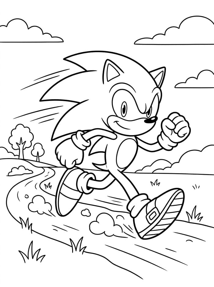 Sonic Spiel ausmalbilder