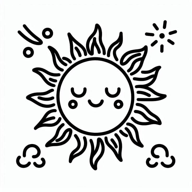 Sonne 1 ausmalbilder