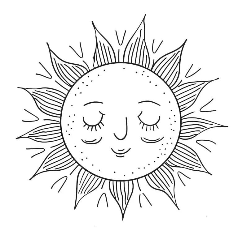 Sonne druckfertig ausmalbilder